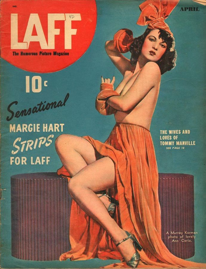 LAFF magazine side cover  Vol 3 # 3  April 1942