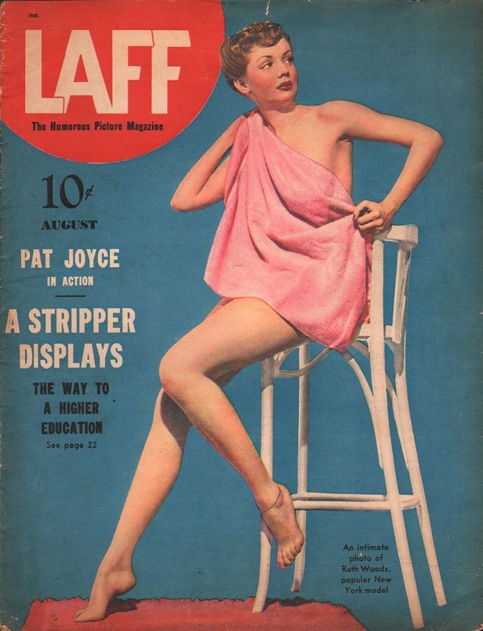LAFF magazine side cover  Vol 3 # 7  August 1942