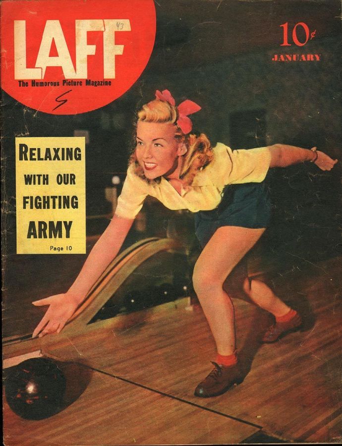 LAFF magazine side cover  Vol 3 # 11  January 1943