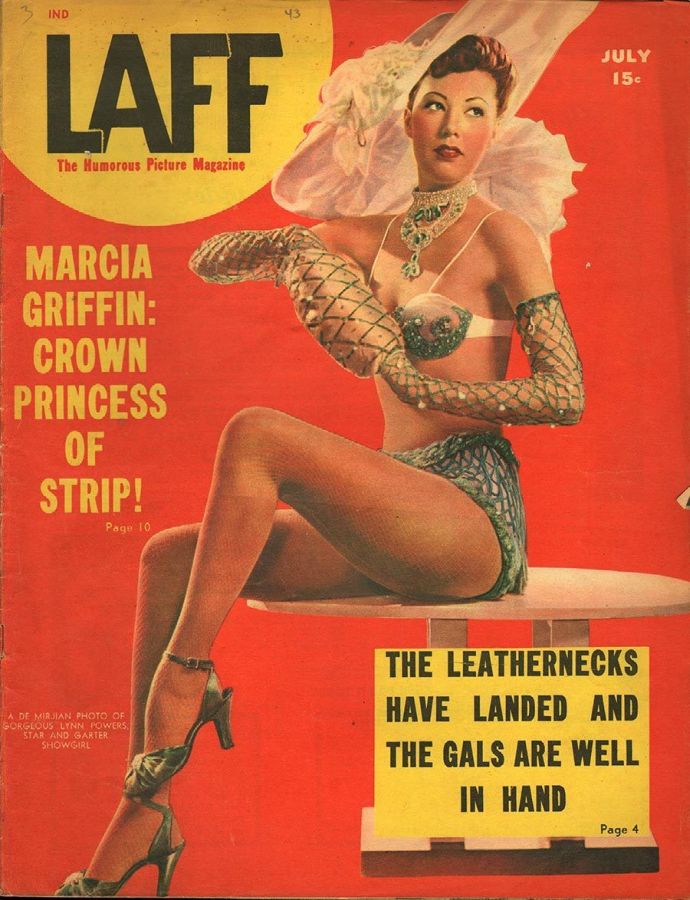 LAFF magazine side cover  Vol 4 # 4  July 1943