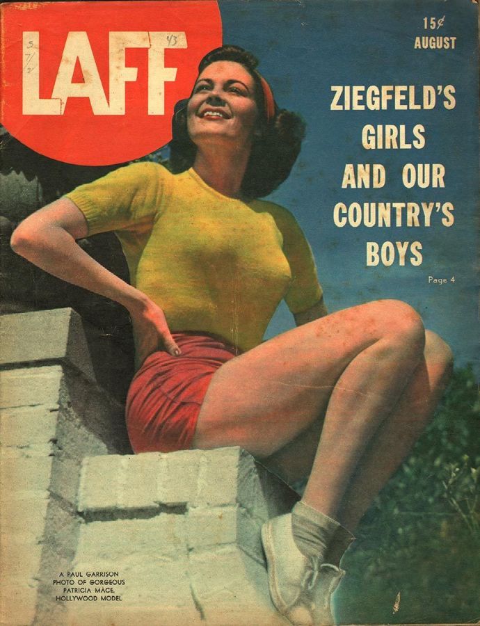 LAFF magazine side cover  Vol 4 # 5  August 1943