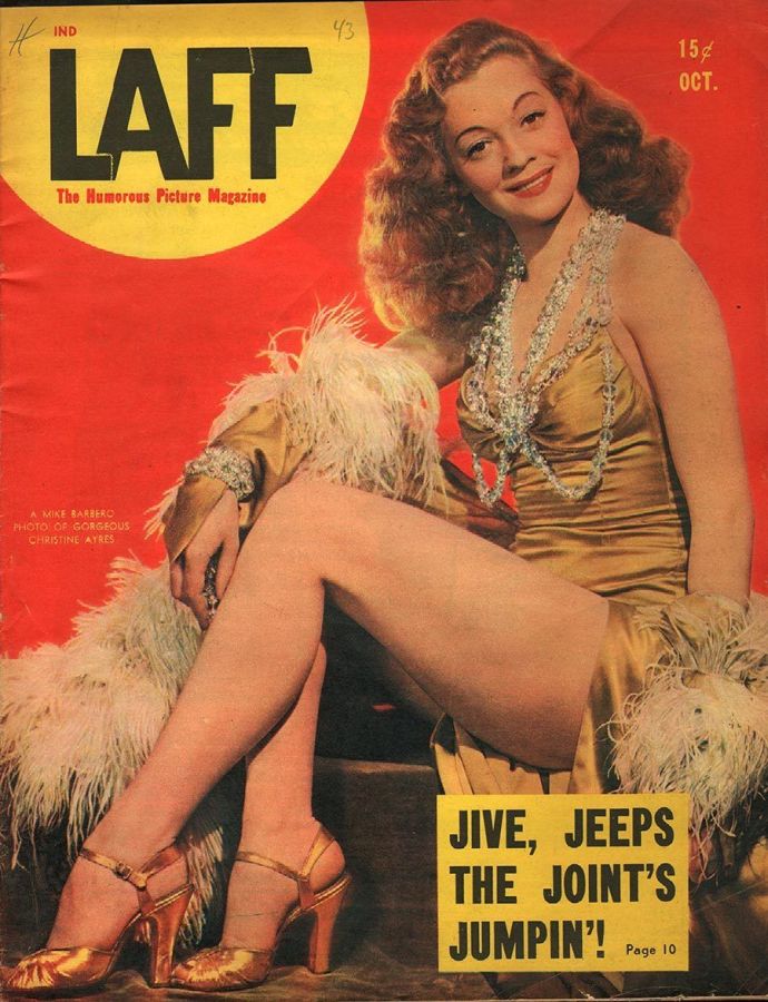 LAFF magazine side cover  Vol 4 # 7  October 1943