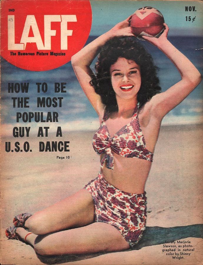 LAFF magazine side cover  Vol 4 # 8  November 1943