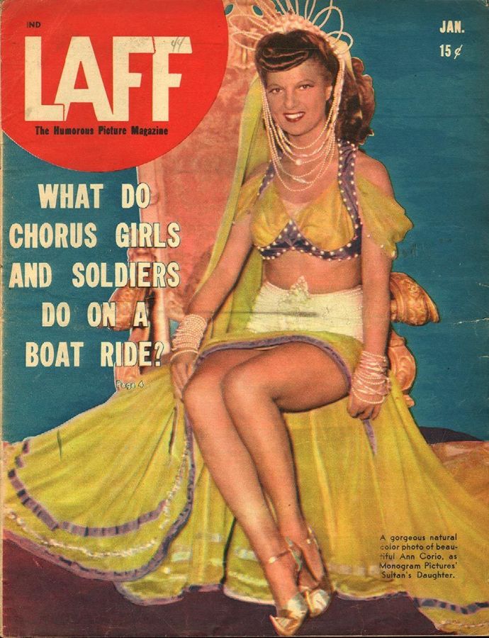 LAFF magazine side cover  Vol 4 # 10  January 1944