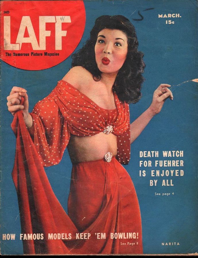 LAFF magazine side cover  Vol 4 # 12  March 1944