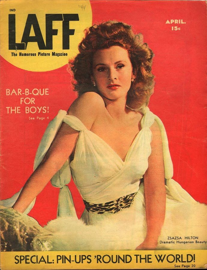 LAFF magazine side cover  Vol 5 # 1  April 1944