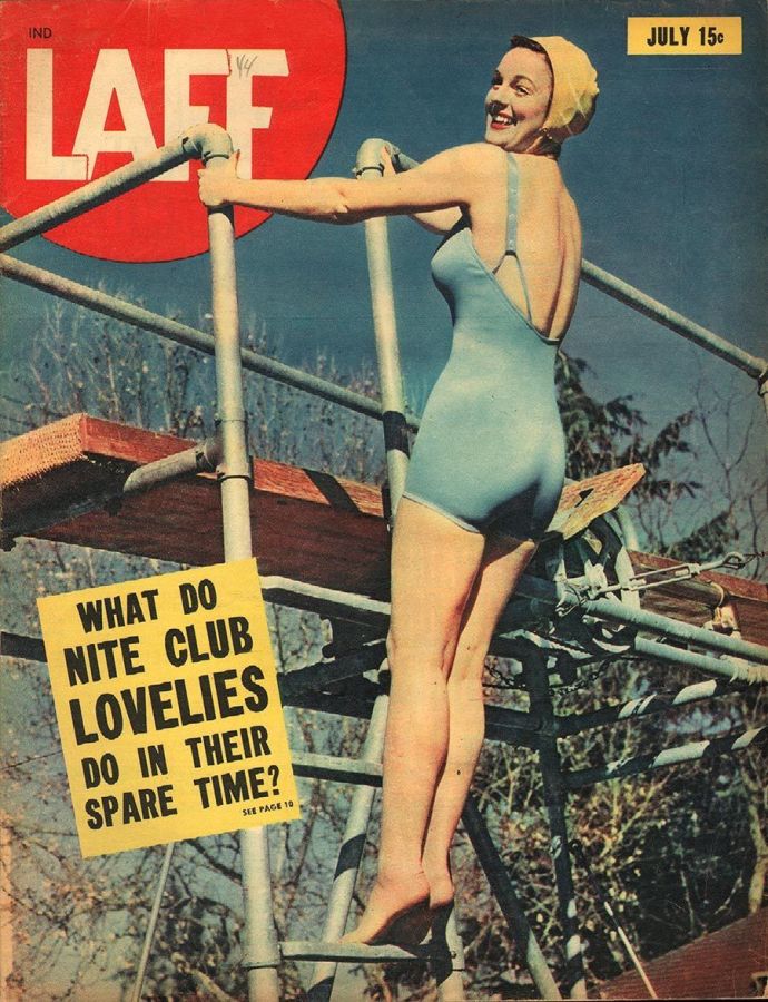 LAFF magazine side cover  Vol 5 # 4  July 1944