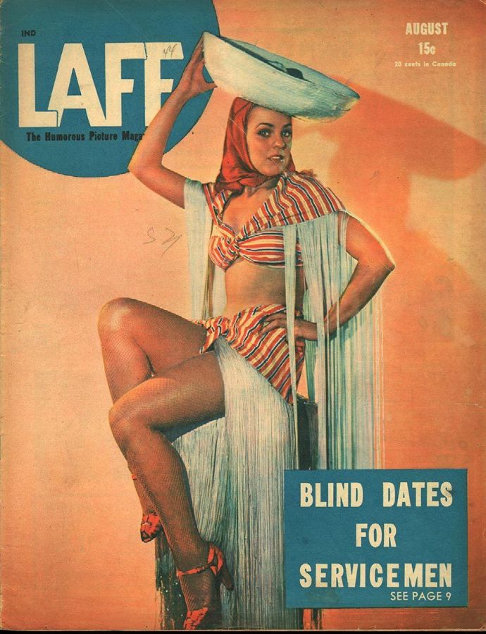 LAFF magazine side cover  Vol 5 # 5  August 1944