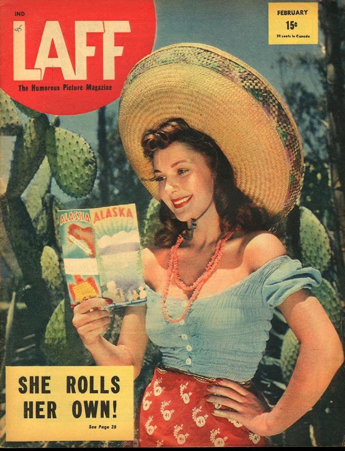 LAFF magazine side cover  Vol 5 # 11  February 1945