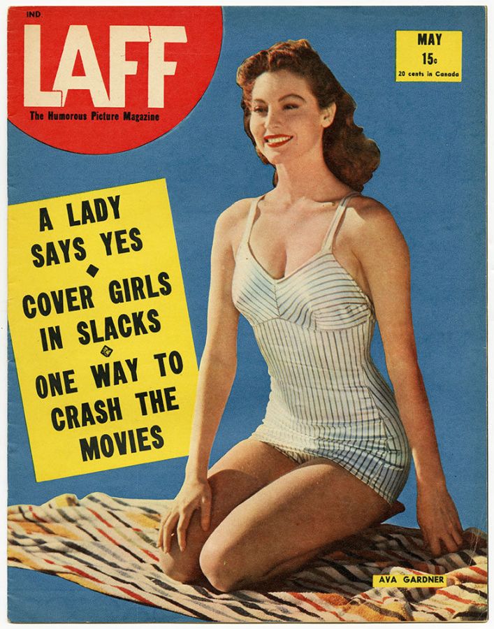 LAFF magazine side cover  Vol 6 # 2  May 1945