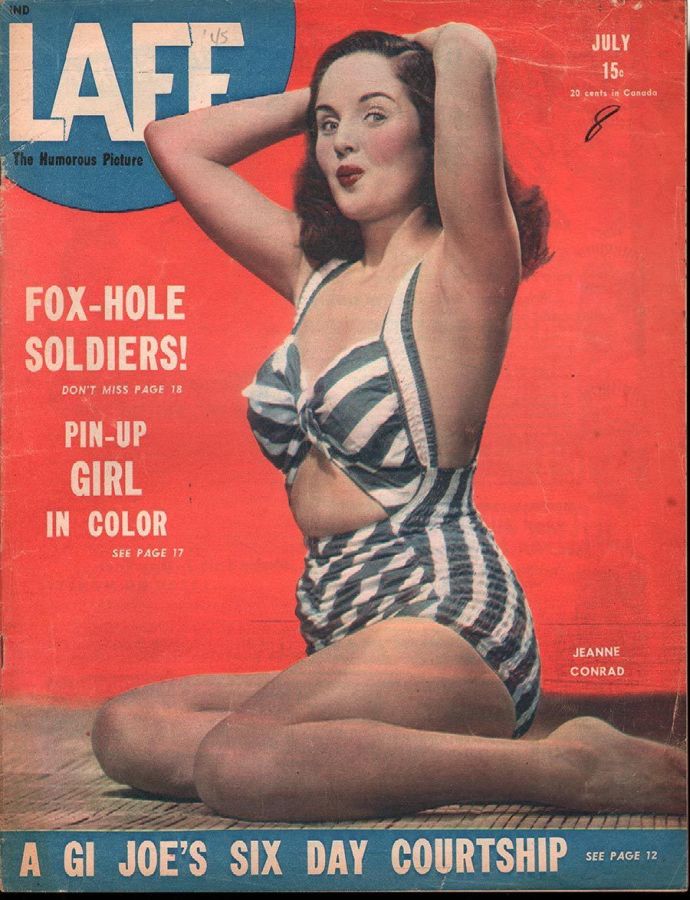 LAFF magazine side cover  Vol 6 # 4  July 1945