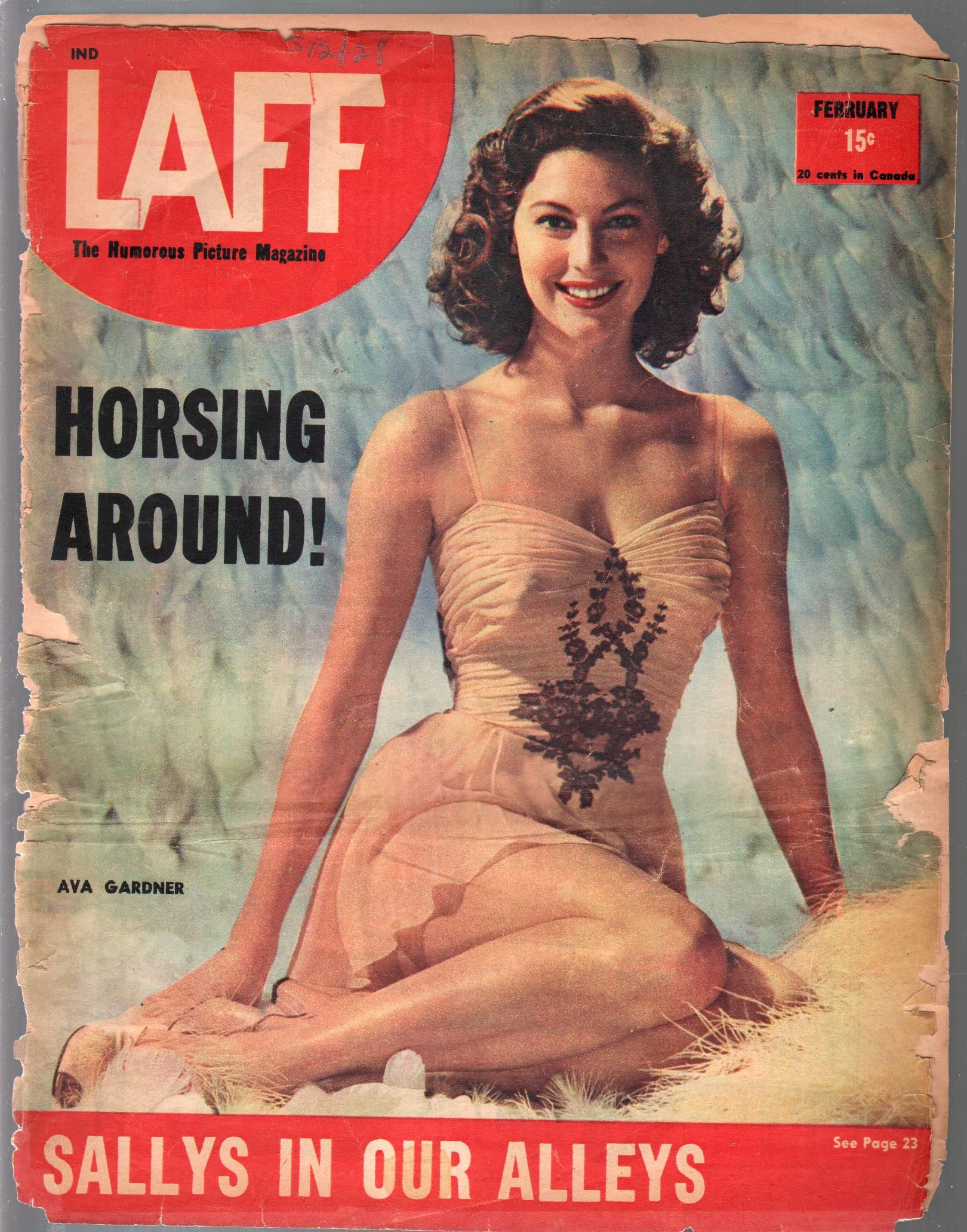 LAFF magazine side cover  Vol 6 No 11  February 1946