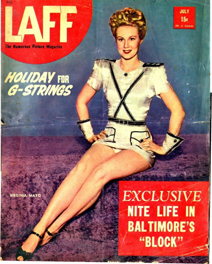 LAFF magazine side cover  Vol 7 # 4 July 1946