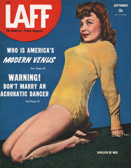 LAFF magazine side cover  Vol 7 No  6  September 1946