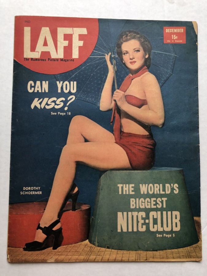 LAFF magazine side cover  Vol 7 # 9  December 1946