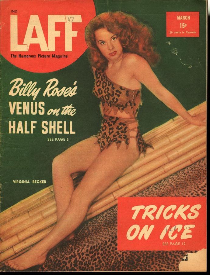 LAFF magazine side cover  Vol 7 # 12  March 1947