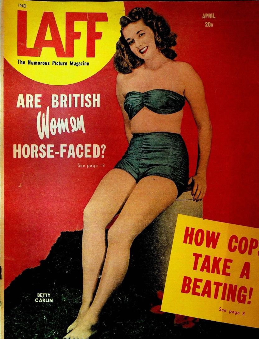 LAFF magazine side cover  April 1947
