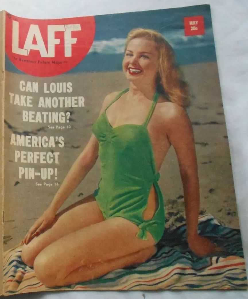 LAFF magazine side cover  Vol 9 # 2  May 1948