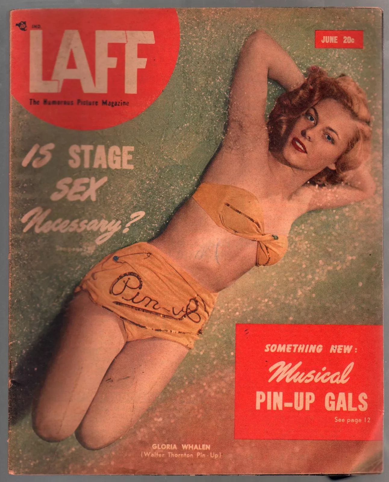 LAFF magazine side cover  Vol 9 # 3  June 1948