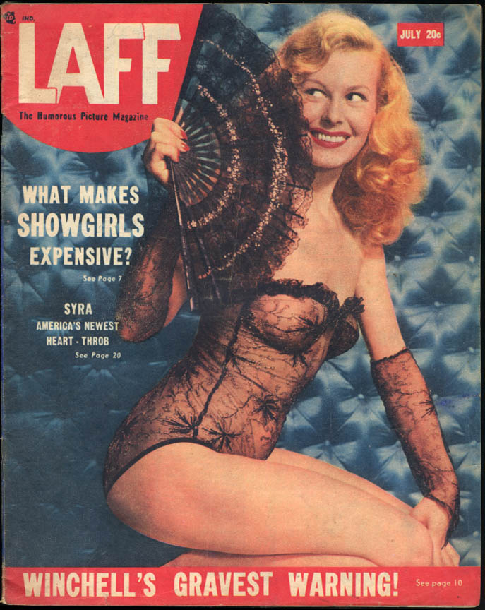 LAFF magazine side cover  Vol 9 # 4  July 1948