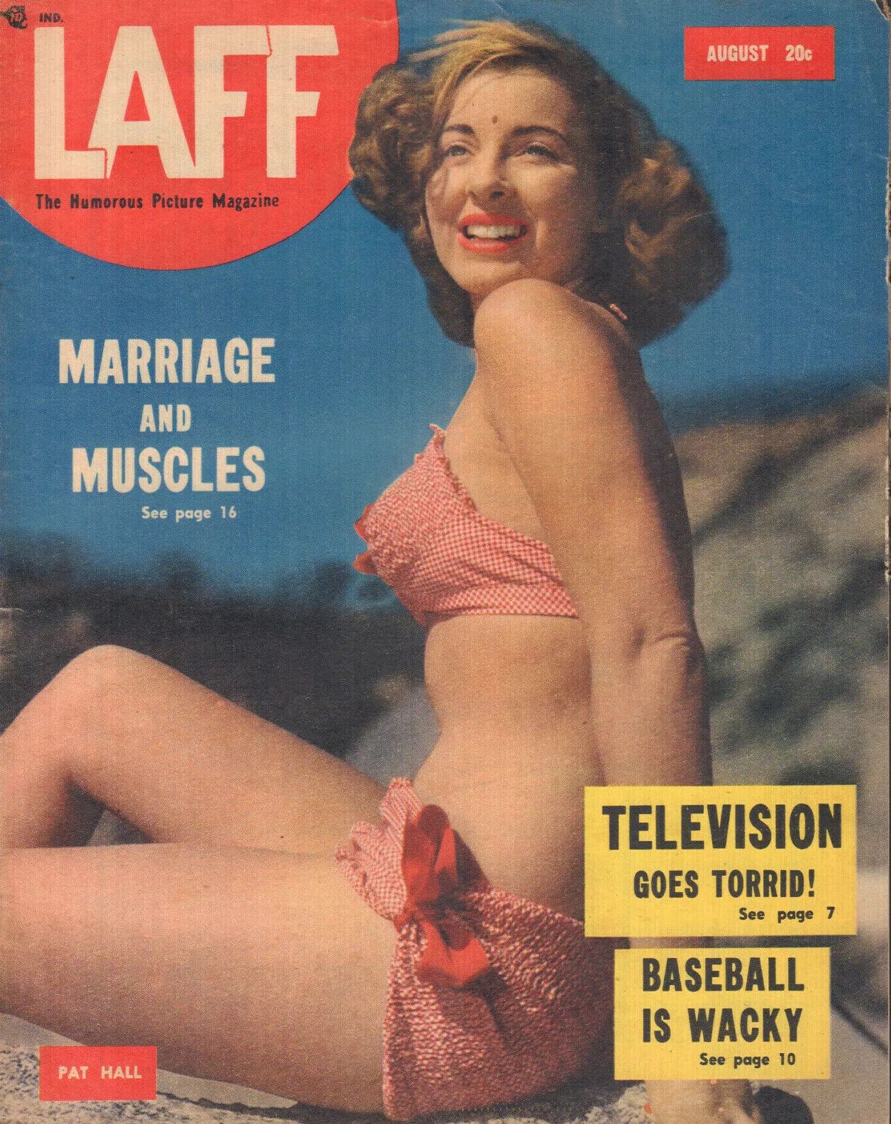 LAFF magazine side cover  Vol 9 # 5  August 1948