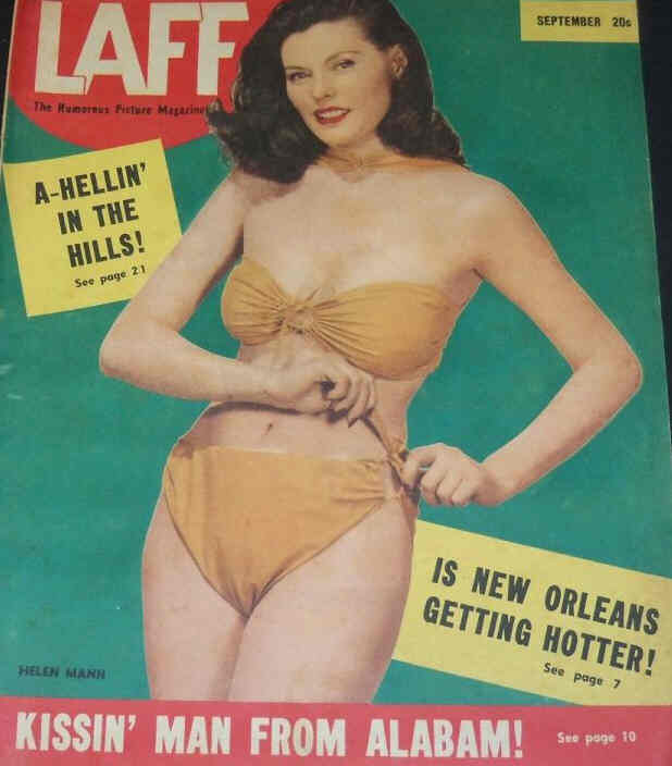 LAFF magazine side cover  Vol 9 # 6  September 1948