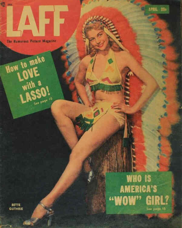 LAFF magazine side cover  Vol 10 # 1  April 1949
