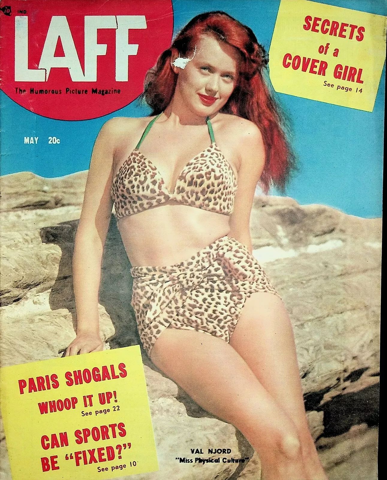 LAFF magazine side cover  Vol 10 # 2  May 1949