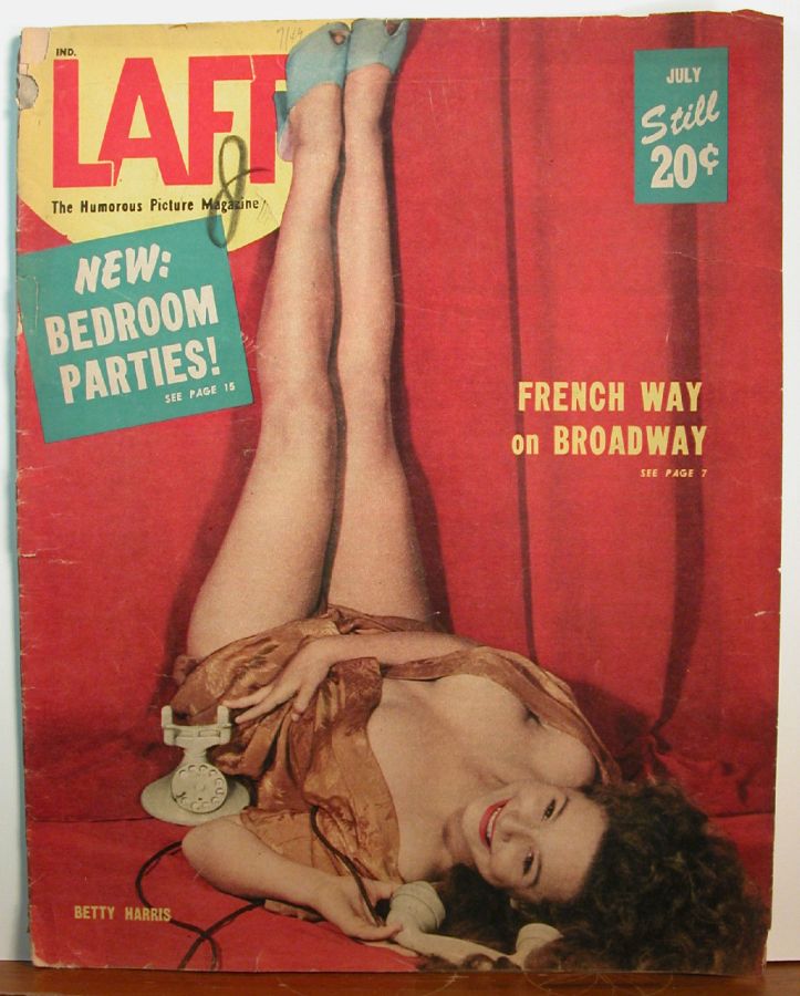LAFF magazine side cover  Vol 10 # 4  July 1949