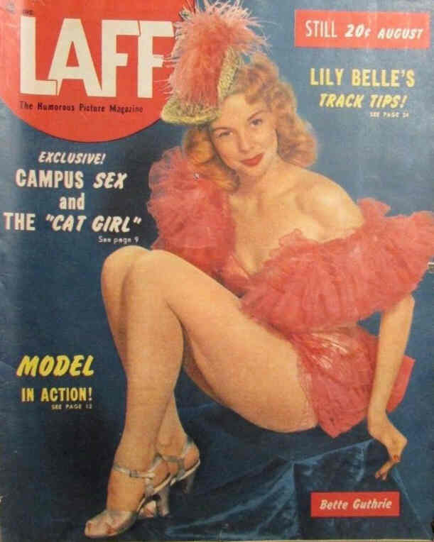 LAFF magazine side cover  Vol 10 # 5  August 1949