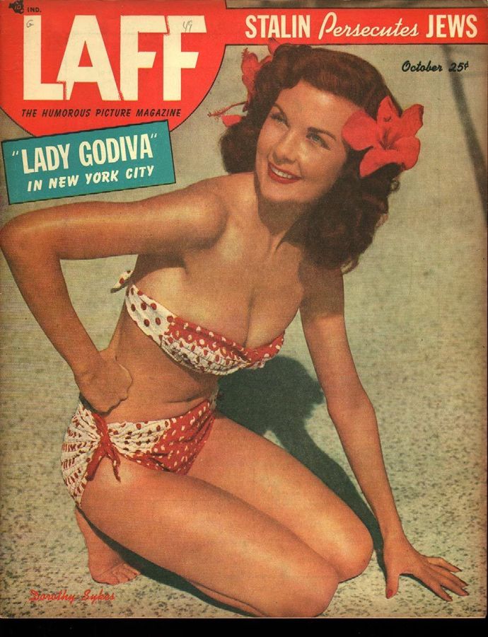 LAFF magazine side cover  Vol 10 # 7  October 1949