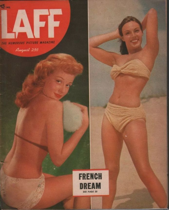 LAFF magazine side cover  August 1951