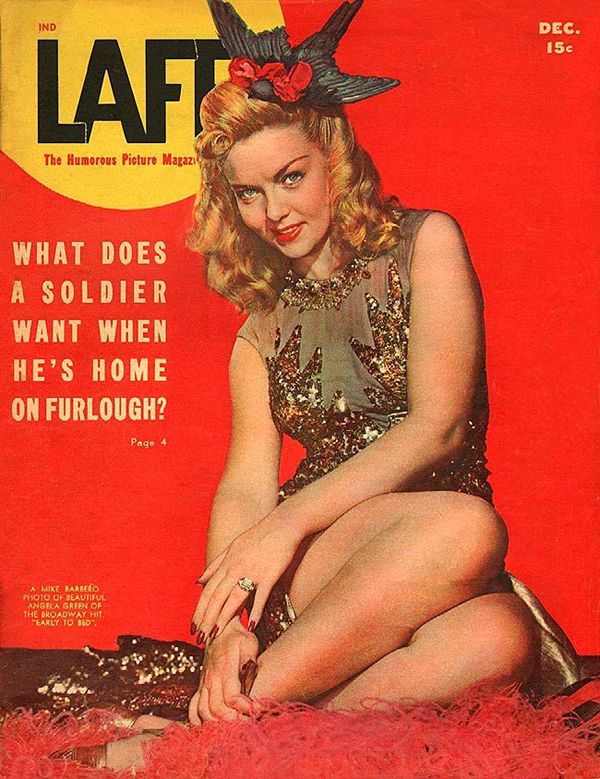 LAFF magazine side cover  Vol 4 # 9  December 1943