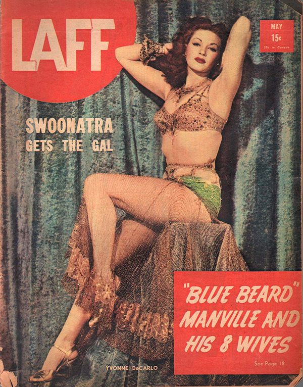 LAFF magazine side cover  Vol 7 # 2  May 1946