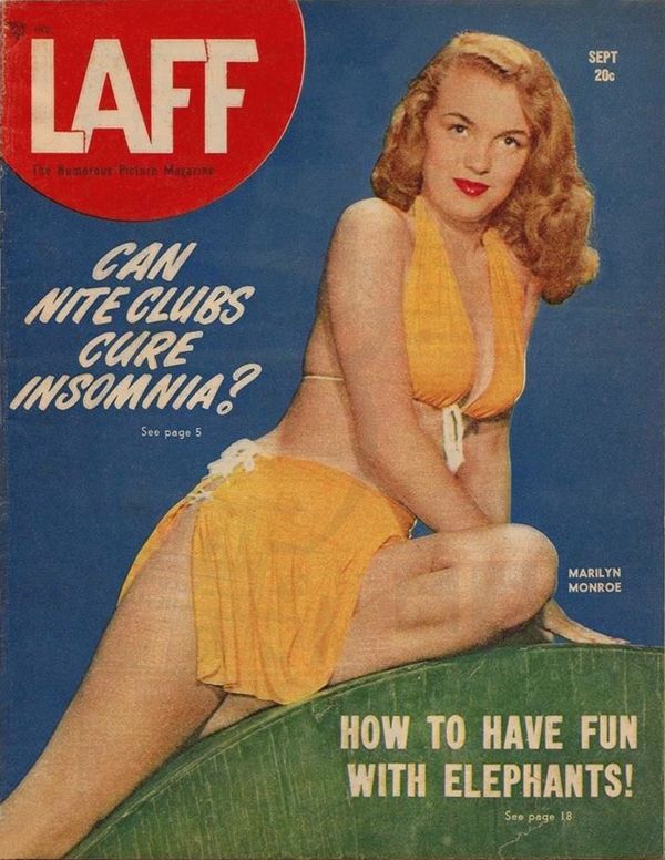 LAFF magazine side cover  Vol 8 # 6  September 1947