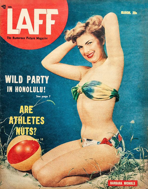 LAFF magazine side cover  Vol 9 # 12  March 1949