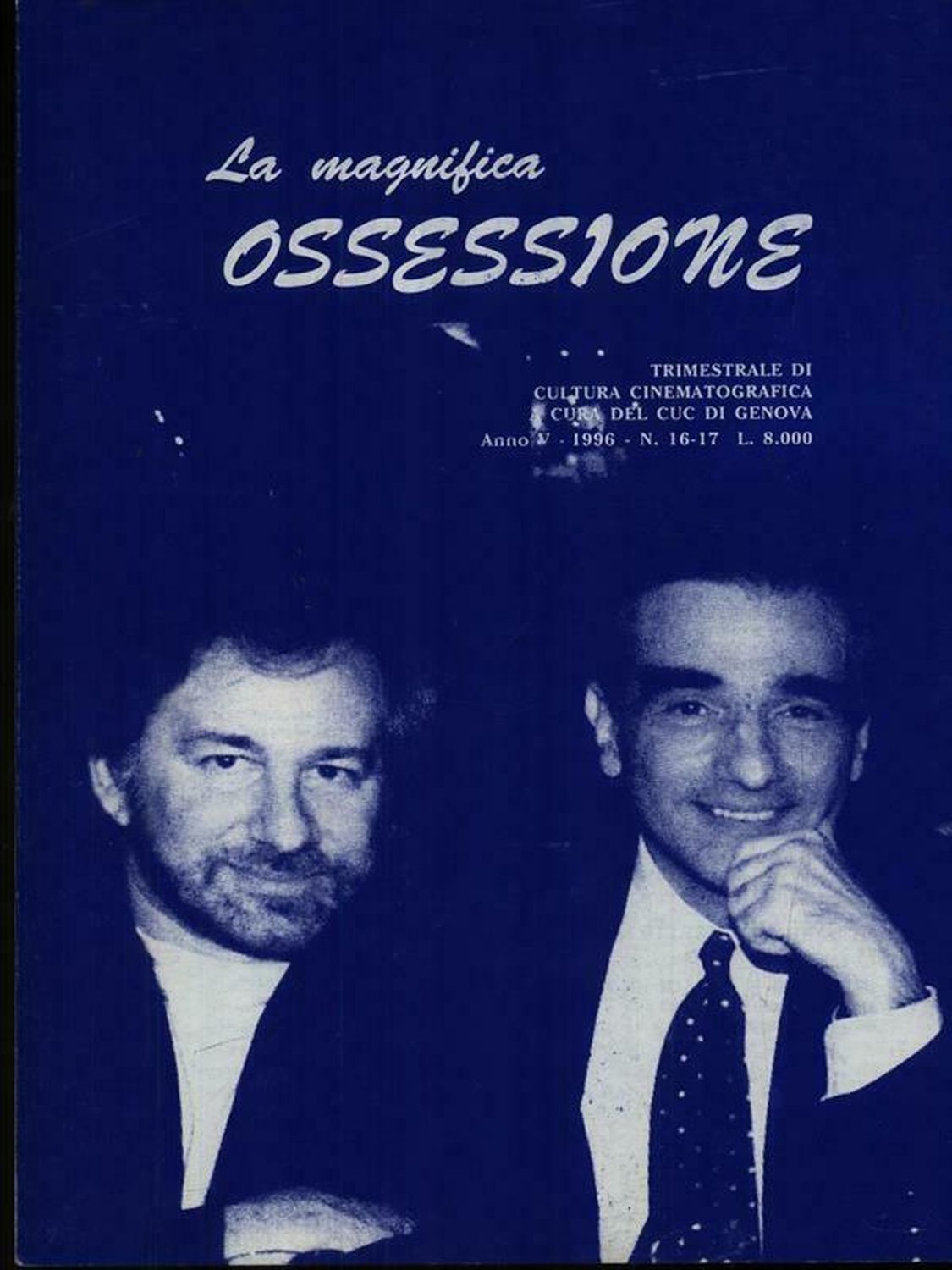 MAGNIFICA OSSESSIONE LA magazine side cover Issue 16-17   1996