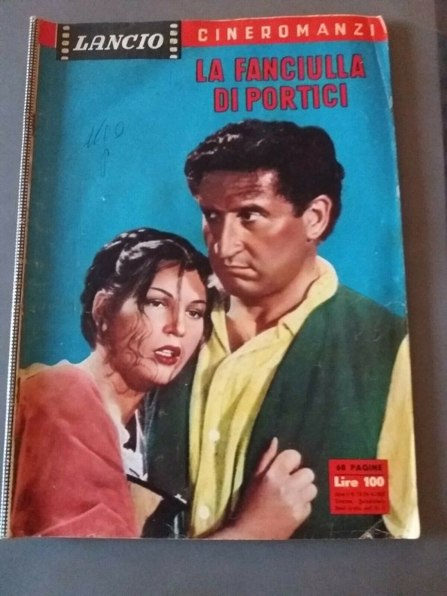 LANCIO CINEROMANZI magazine side cover Issue 13   1959