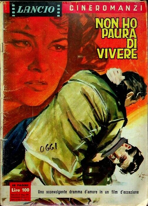 LANCIO CINEROMANZI magazine side cover  August 1961