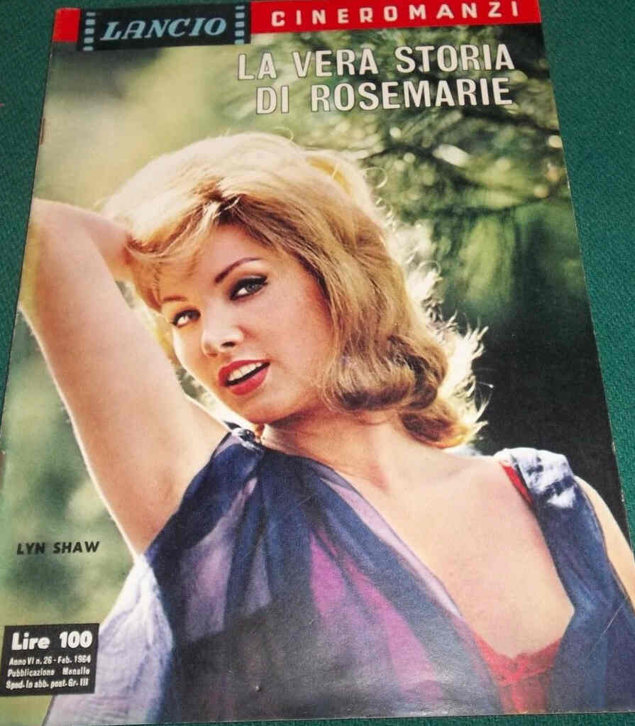 LANCIO CINEROMANZI magazine side cover Issue 26 February 1964