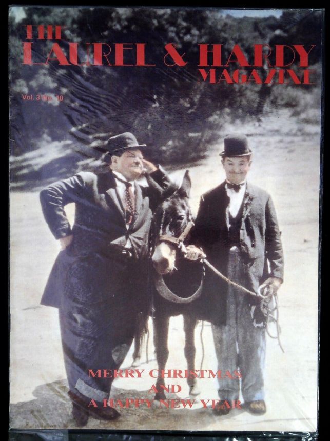 LAUREL AND HARDY MAGAZINE | THE magazine side cover  Vol 03 # 10 Christmas 1993
