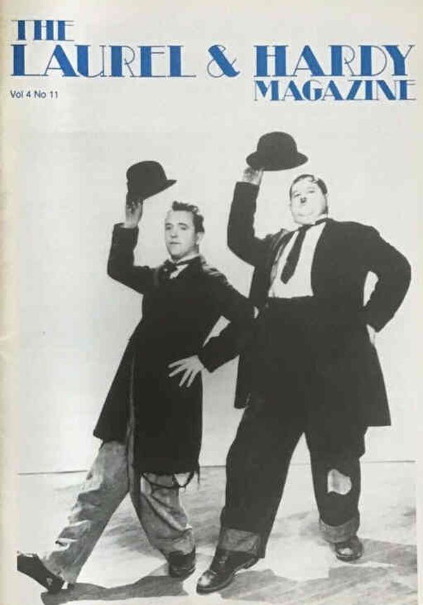 LAUREL AND HARDY MAGAZINE | THE magazine side cover  Vol 04 # 11   1996