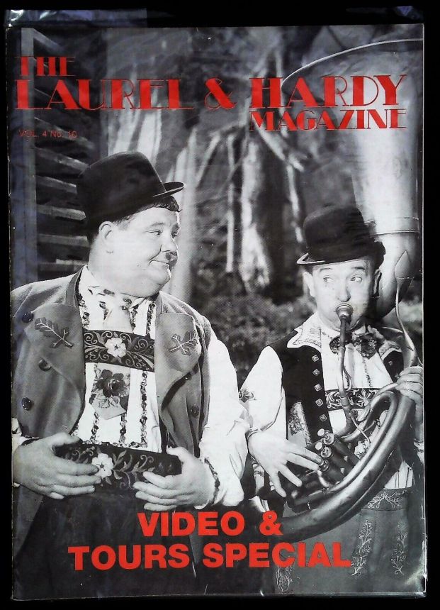LAUREL AND HARDY MAGAZINE | THE magazine side cover  Vol 04 # 10   1996