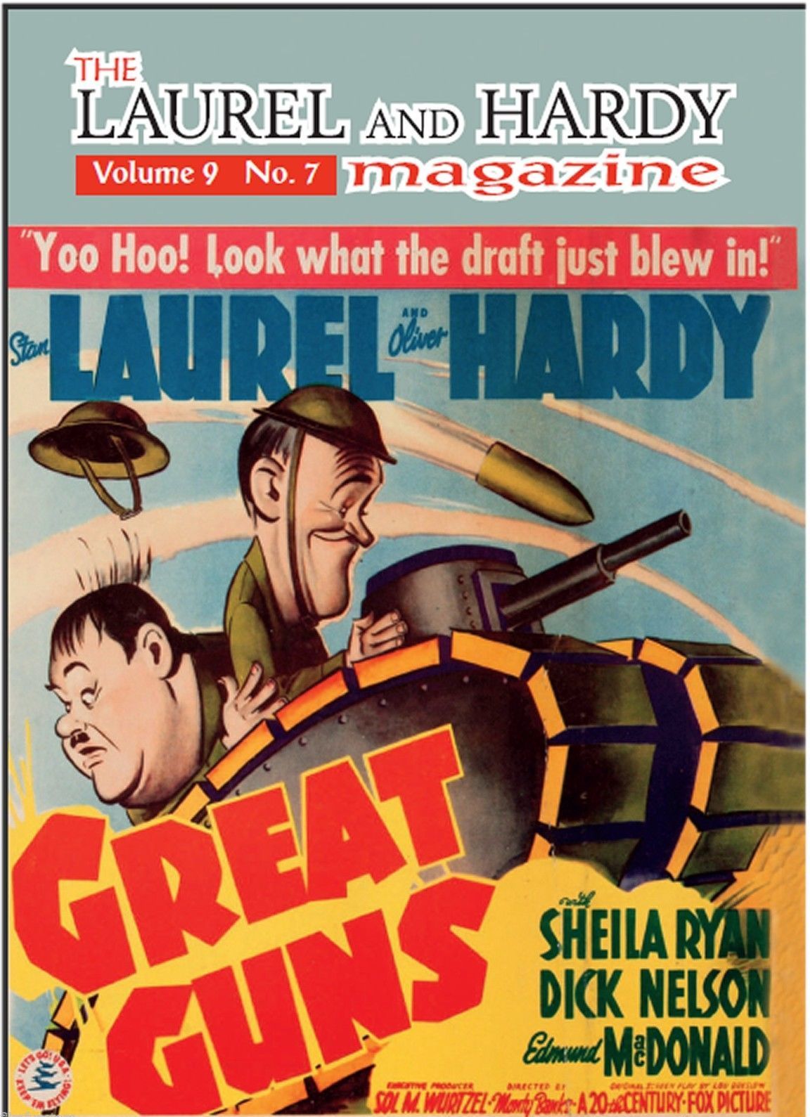 LAUREL AND HARDY MAGAZINE | THE magazine side cover  Vol 9 No 7 Winter 2013