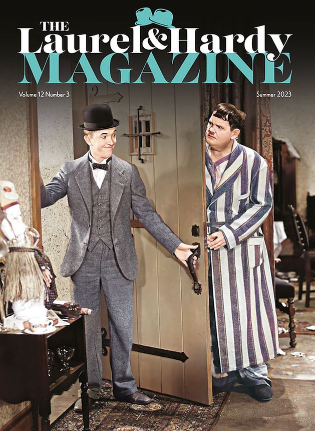 LAUREL AND HARDY MAGAZINE | THE magazine side cover  Vol 12 No  3 Summer 2023