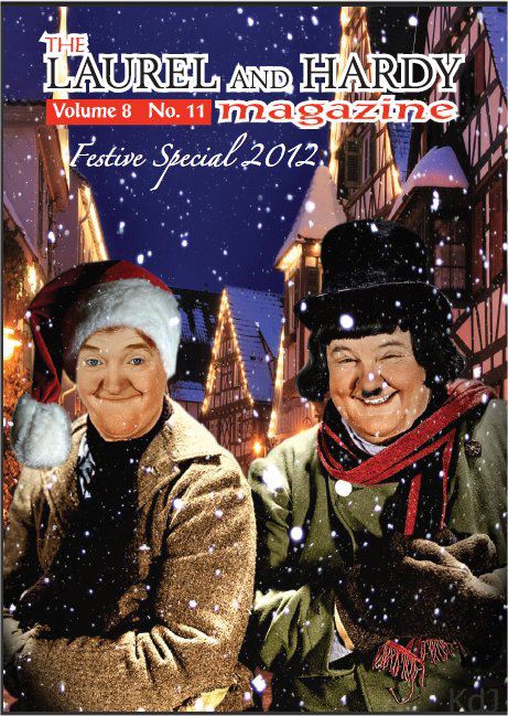 LAUREL AND HARDY MAGAZINE | THE magazine side cover  Vol 8 # 11 Christmas 2012