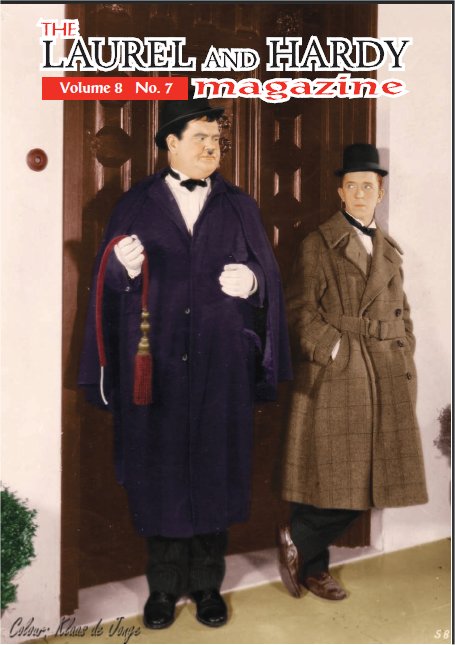 LAUREL AND HARDY MAGAZINE | THE magazine side cover  Vol 8 # 7 October/November/December 2011