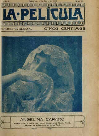 LA PELICULA (SPAIN) magazine side cover Issue 30 15 January 1916