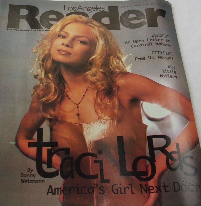 LOS ANGELES READER magazine side cover 7 April 1995