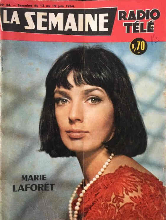 LA SEMAINE RADIO TELE magazine side cover Issue 24 13 June 1964